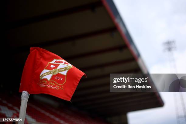General view of the stadium ahead of the Sky Bet League Two Play-off Semi Final 1st Leg match between Swindon Town and Port Vale at County Ground on...