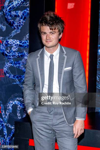 Joe Keery attends Netflix's "Stranger Things" season 4 premiere at Netflix Brooklyn on May 14, 2022 in Brooklyn, New York.