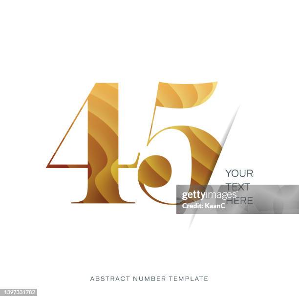 stockillustraties, clipart, cartoons en iconen met abstract number template. anniversary number template isolated, anniversary icon label, anniversary symbol stock illustration - day anniversary