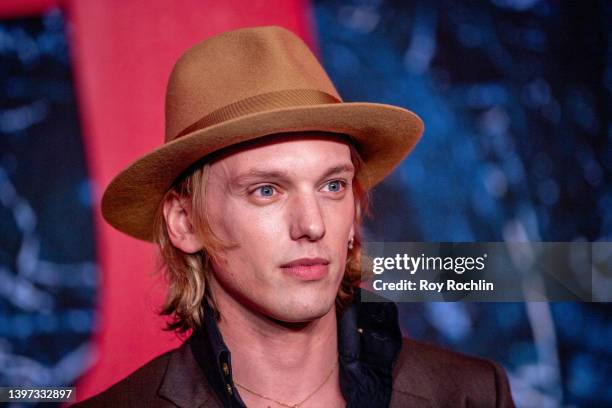 Jamie Campbell Bower attends Netflix's "Stranger Things" season 4 premiere at Netflix Brooklyn on May 14, 2022 in Brooklyn, New York.