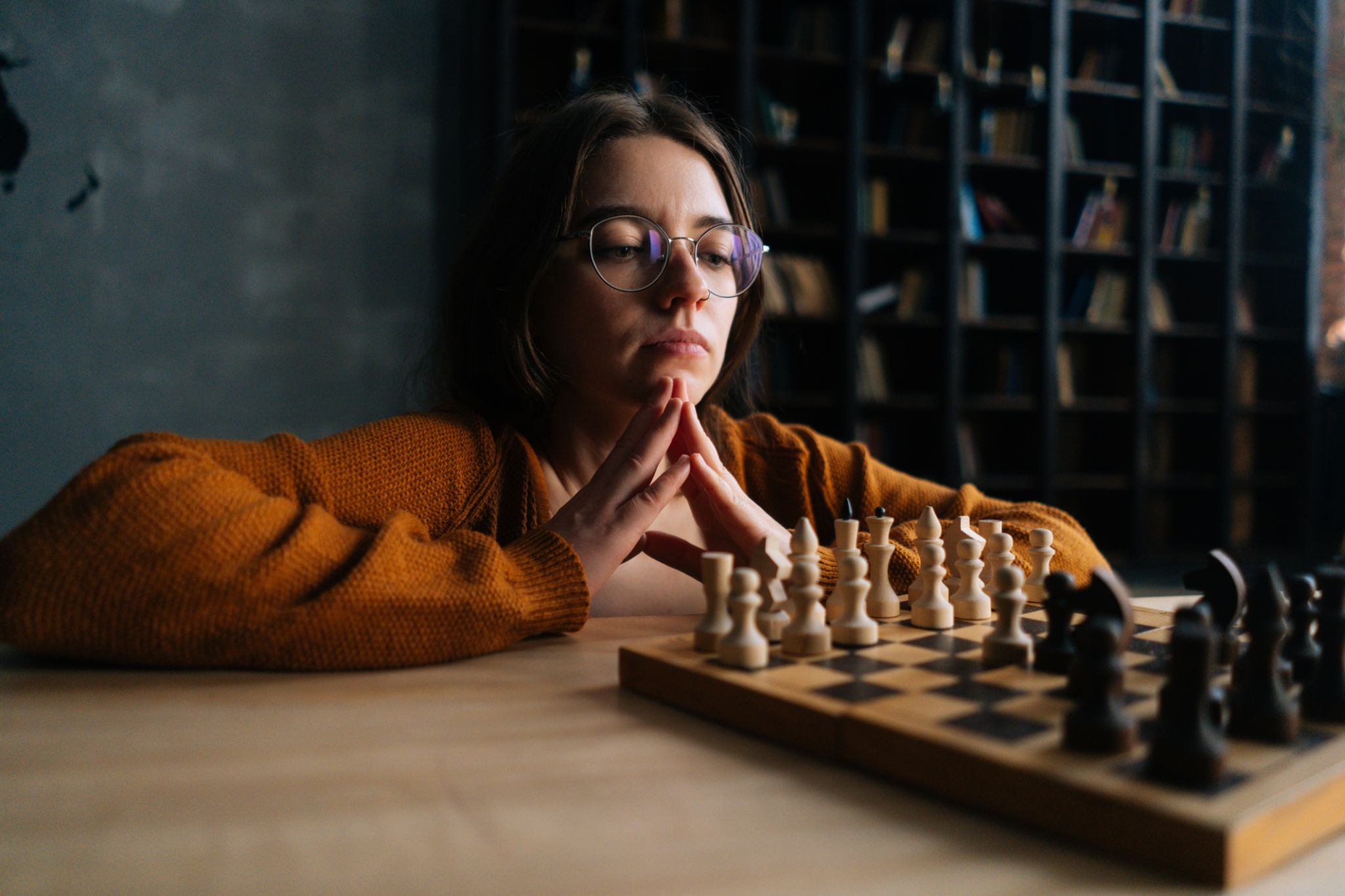 chess player focus