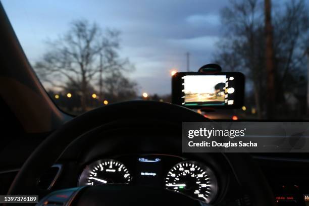 dashboard view of a moving car - dashboard camera point of view stock pictures, royalty-free photos & images