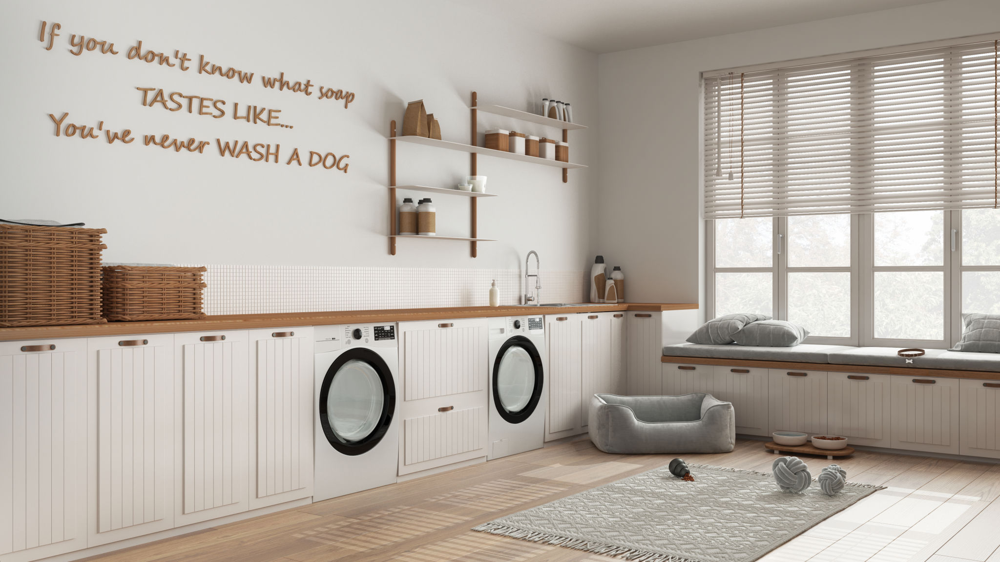 personalized laundry room