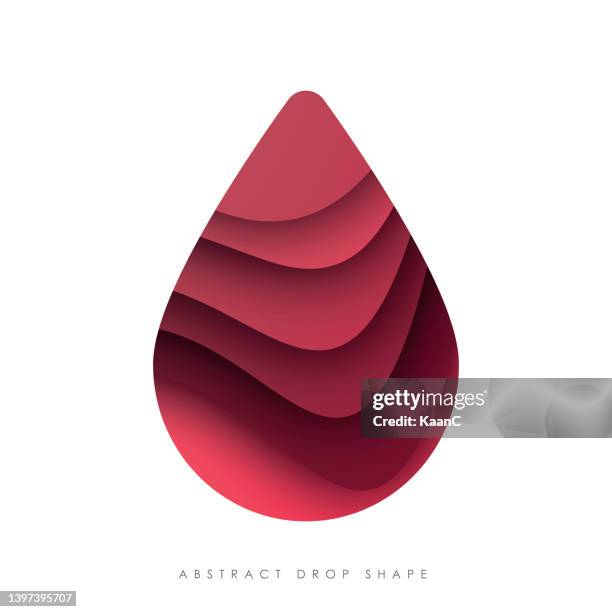 abstract blood drop vector stock illustration - bloed stock illustrations