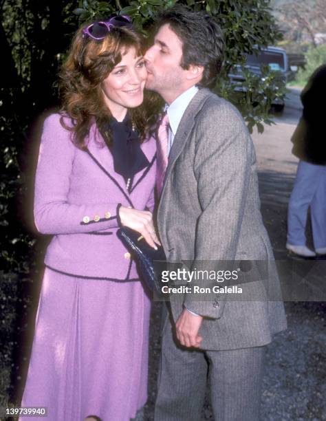 Actor Henry Winkler and wife Stacey Weitzman attend Donny Most and Morgan Hart Wedding Reception on February 21, 1982 at the Beverly Hills Home of...