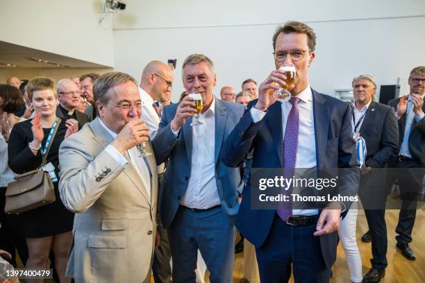 Hendrik Wuest , incumbent and top candidate of the German Christian Democrats , the former state premier Armin Laschet and State parliamentary group...