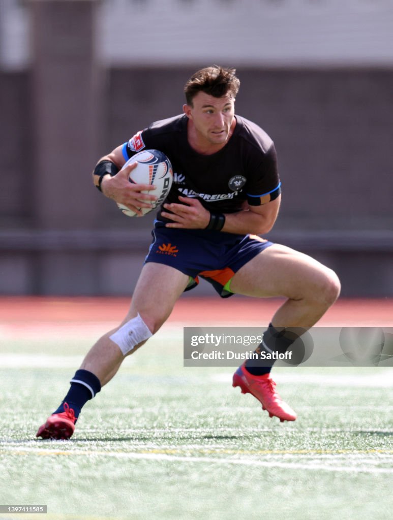 Andrew Rutledge Rugby Andrew Coe of Rugby New York carries the ball against the Seattle ...