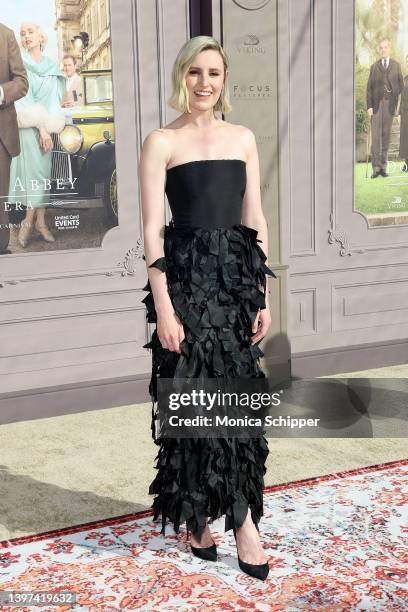 Laura Carmichael attends the "Downton Abbey: A New Era" New York Premiere at the Metropolitan Opera House on May 15, 2022 in New York City.