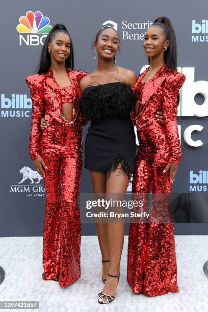 Rocsi Diaz and Naz Perez attend the 2022 Billboard Music Awards at MGM Grand Garden Arena on May 15, 2022 in Las Vegas, Nevada.