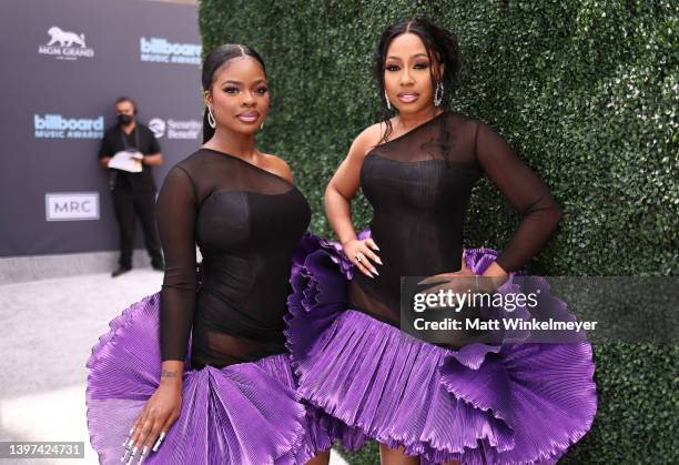 And Yung Miami of City Girls attend the 2022 Billboard Music Awards at MGM Grand Garden Arena on May 15, 2022 in Las Vegas, Nevada.