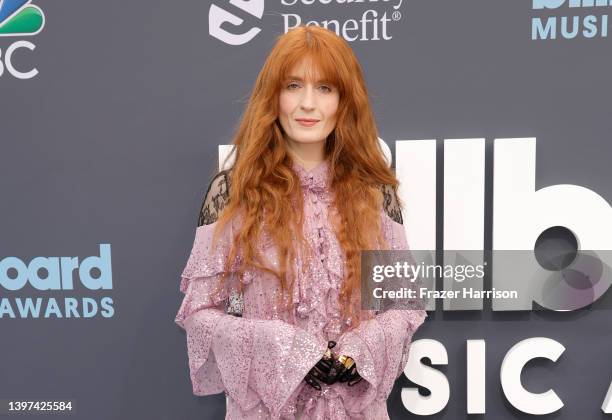 Florence Welch attends the 2022 Billboard Music Awards at MGM Grand Garden Arena on May 15, 2022 in Las Vegas, Nevada.