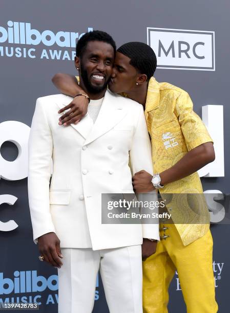 Sean "Diddy" Combs and Christian Combs attend the 2022 Billboard Music Awards at MGM Grand Garden Arena on May 15, 2022 in Las Vegas, Nevada.