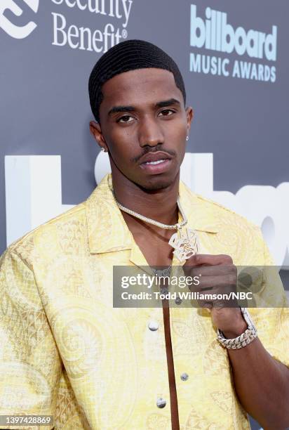 May 15: 2022 BILLBOARD MUSIC AWARDS -- Pictured: Christian Combs arrives to the 2022 Billboard Music Awards held at the MGM Grand Garden Arena on May...