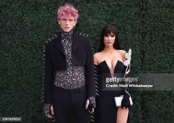 Machine Gun Kelly and Megan Fox attend the 2022 Billboard Music Awards at MGM Grand Garden Arena on May 15, 2022 in Las Vegas, Nevada.