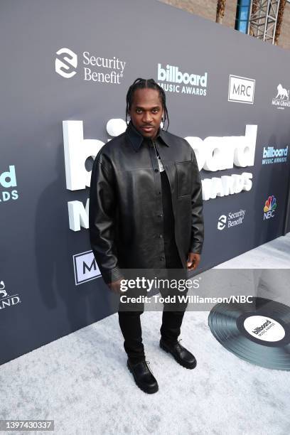 May 15: 2022 BILLBOARD MUSIC AWARDS -- Pictured: Pusha T arrives to the 2022 Billboard Music Awards held at the MGM Grand Garden Arena on May 15,...