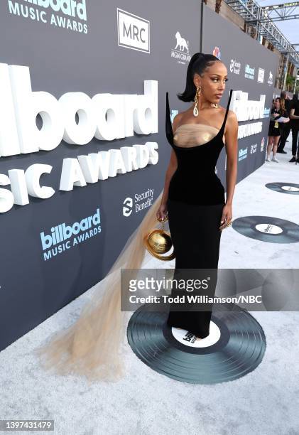 May 15: 2022 BILLBOARD MUSIC AWARDS -- Pictured: Doja Cat arrives to the 2022 Billboard Music Awards held at the MGM Grand Garden Arena on May 15,...