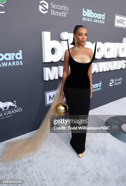 May 15: 2022 BILLBOARD MUSIC AWARDS -- Pictured: Doja Cat arrives to the 2022 Billboard Music Awards held at the MGM Grand Garden Arena on May 15,...