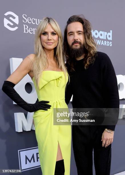 Heidi Klum and Tom Kaulitz attend the 2022 Billboard Music Awards at MGM Grand Garden Arena on May 15, 2022 in Las Vegas, Nevada.