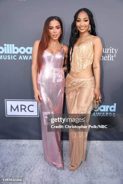 May 15: 2022 BILLBOARD MUSIC AWARDS -- Pictured: Anitta and Shenseea arrive to the 2022 Billboard Music Awards held at the MGM Grand Garden Arena on...