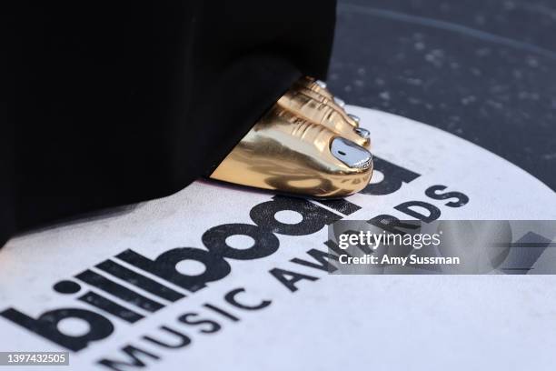 Doja Cat, shoe detail, attends the 2022 Billboard Music Awards at MGM Grand Garden Arena on May 15, 2022 in Las Vegas, Nevada.