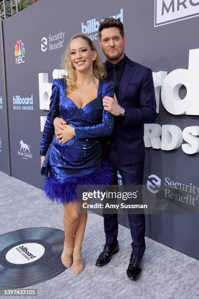 Luisana Lopilato and Michael Bublé attend the 2022 Billboard Music Awards at MGM Grand Garden Arena on May 15, 2022 in Las Vegas, Nevada.