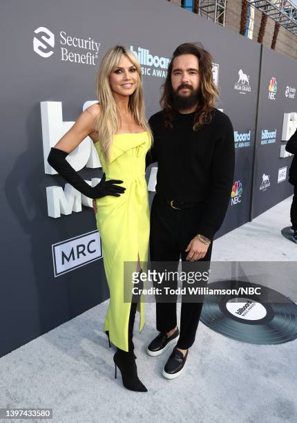 May 15: 2022 BILLBOARD MUSIC AWARDS -- Pictured: Heidi Klum and Tom Kaulitz arrive to the 2022 Billboard Music Awards held at the MGM Grand Garden...
