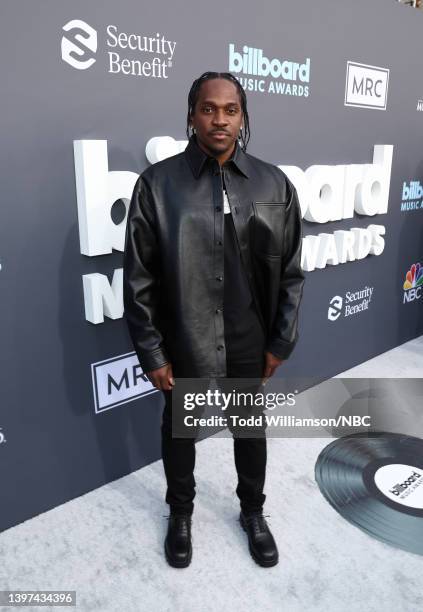 May 15: 2022 BILLBOARD MUSIC AWARDS -- Pictured: Pusha T arrives to the 2022 Billboard Music Awards held at the MGM Grand Garden Arena on May 15,...
