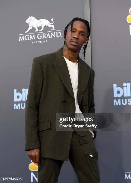 Travis Scott attends the 2022 Billboard Music Awards at MGM Grand Garden Arena on May 15, 2022 in Las Vegas, Nevada.