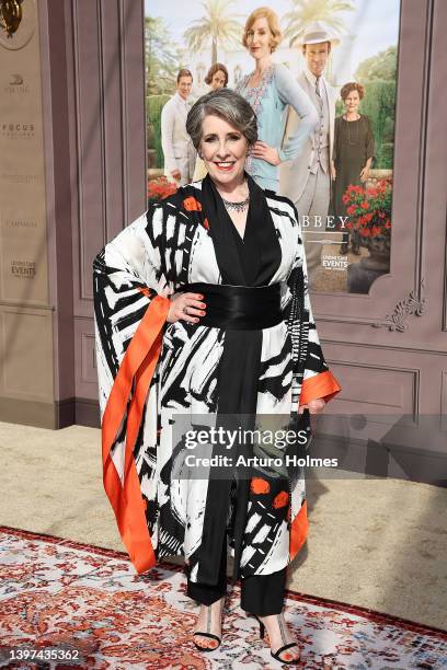 Phyllis Logan attends the "Downton Abbey: A New Era" New York Premiere at the Metropolitan Opera House on May 15, 2022 in New York City.