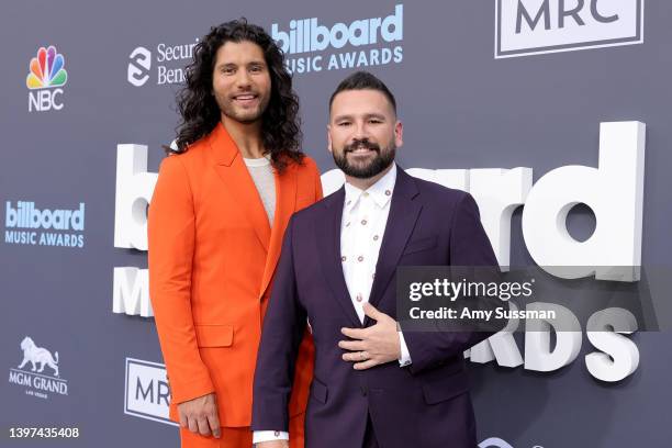 Dan Smyers and Shay Mooney of Dan + Shay attend the 2022 Billboard Music Awards at MGM Grand Garden Arena on May 15, 2022 in Las Vegas, Nevada.