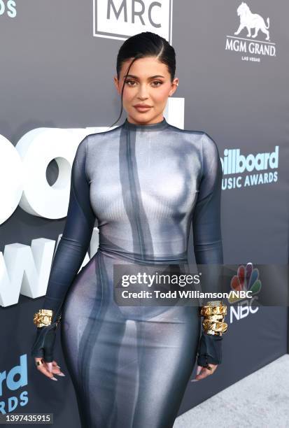 May 15: 2022 BILLBOARD MUSIC AWARDS -- Pictured: Kylie Jenner arrives to the 2022 Billboard Music Awards held at the MGM Grand Garden Arena on May...