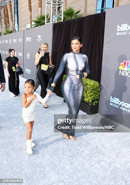 May 15: 2022 BILLBOARD MUSIC AWARDS -- Pictured: Kylie Jenner arrives to the 2022 Billboard Music Awards held at the MGM Grand Garden Arena on May...