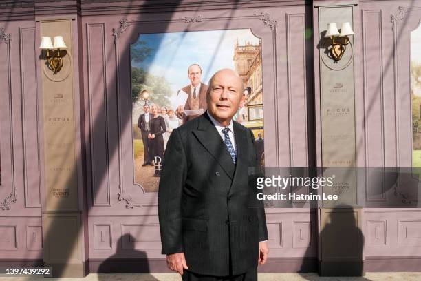 Julian Fellowes attends the New York Premiere of "Downton Abbey: A New Era" at The Metropolitan Opera House on May 15, 2022 in New York City.