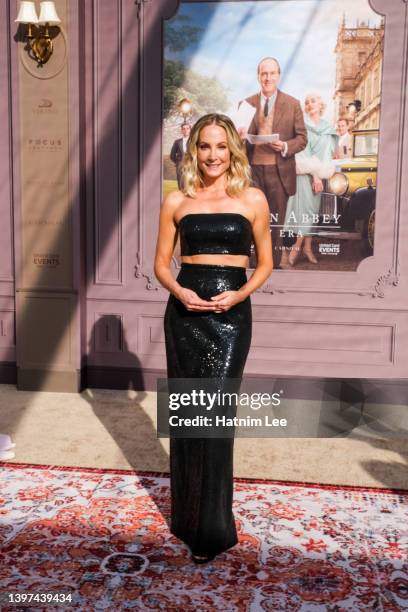 Joanne Froggatt attends the New York Premiere of "Downton Abbey: A New Era" at The Metropolitan Opera House on May 15, 2022 in New York City.