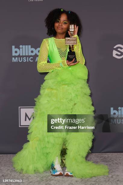 Honoree Mari Copeny, winner of the Changemaker Award, poses in the press room during the 2022 Billboard Music Awards at MGM Grand Garden Arena on May...