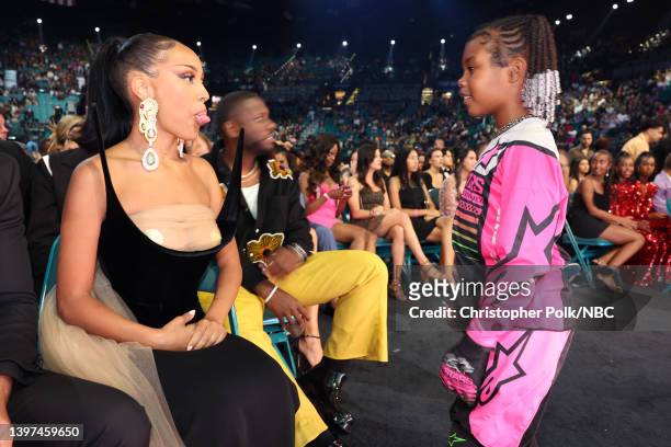 May 15: 2022 BILLBOARD MUSIC AWARDS -- Pictured: Doja Cat in the audience during the 2022 Billboard Music Awards held at the MGM Grand Garden Arena...