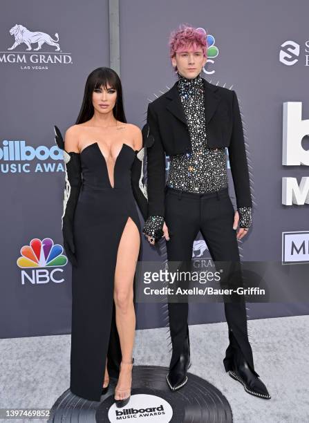 Megan Fox and Machine Gun Kelly attend the 2022 Billboard Music Awards at MGM Grand Garden Arena on May 15, 2022 in Las Vegas, Nevada.