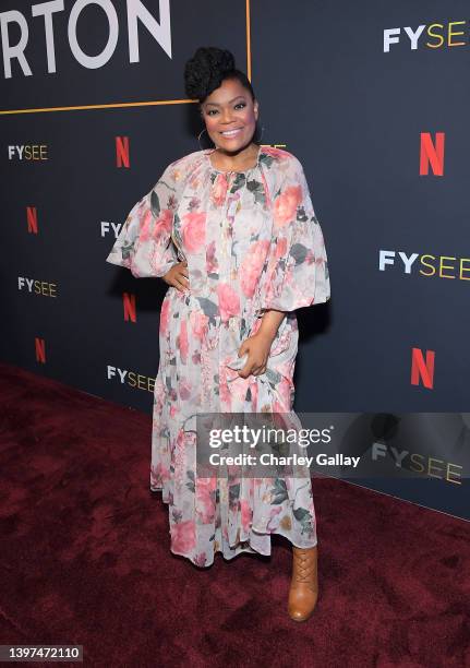 Yvette Nicole Brown attends Netflix's Bridgerton ATAS Official at Raleigh Studios Hollywood on May 15, 2022 in Los Angeles, California.