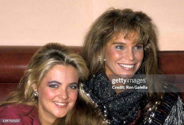 Cornelia Guest and Actress Ann Turkel attend Randy Jones' 33rd Birthday Celebration on October 18, 1985 at Le Monde Restaurant in New York City, New...