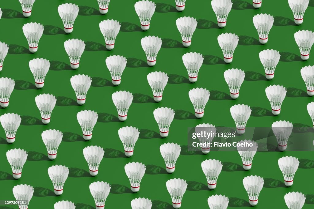 Shuttlecock pattern background