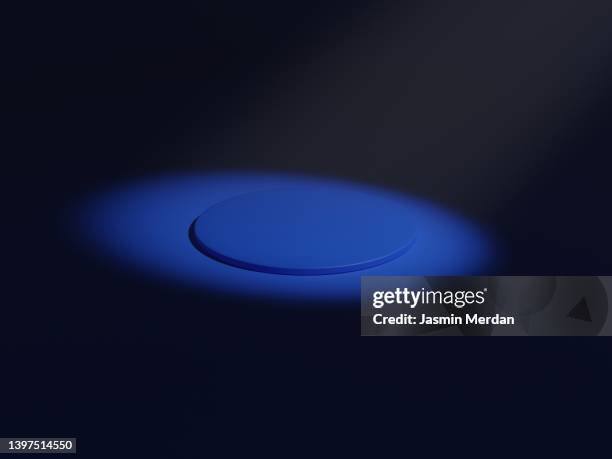 blue stage - awards ceremony table stock pictures, royalty-free photos & images