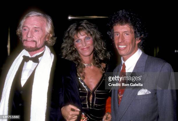 Actor Richard Harris, Actress Ann Turkel, and Music Producer Richard Perry attend the Electra/Asylum Records' Party for Music Producer Richard Perry...