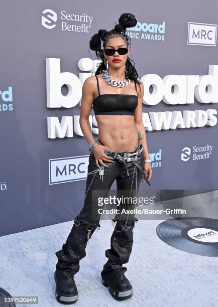 Teyana Taylor attends the 2022 Billboard Music Awards at MGM Grand Garden Arena on May 15, 2022 in Las Vegas, Nevada.
