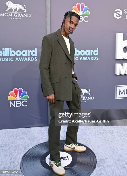 Travis Scott attends the 2022 Billboard Music Awards at MGM Grand Garden Arena on May 15, 2022 in Las Vegas, Nevada.