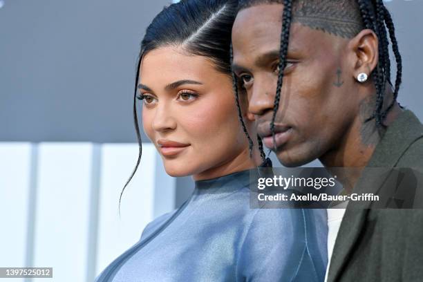 Kylie Jenner and Travis Scott attend the 2022 Billboard Music Awards at MGM Grand Garden Arena on May 15, 2022 in Las Vegas, Nevada.