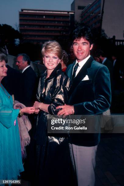 Actor Alan Thicke and wife Gloria Loring attending "NBC Affiliates Party" on May 16, 1983 at La Brea Tar Pits Museum in Los Angeles, California.