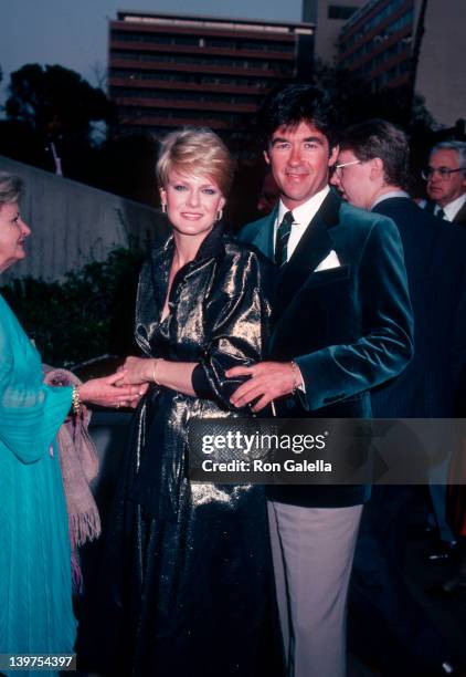 Actor Alan Thicke and wife Gloria Loring attending "NBC Affiliates Party" on May 16, 1983 at La Brea Tar Pits Museum in Los Angeles, California.