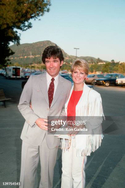 Actor Alan Thicke and wife Gloria Loring attending "Share Boomtown Party" on May 7, 1983 at the Shrine Auditorium in Los Angeles, California.