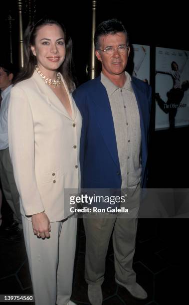 Actor Alan Thicke and wife Gina Tolleson attending the screening of "The Other Sister" on March 1, 1999 at El Capitan Theater in Hollywood,...