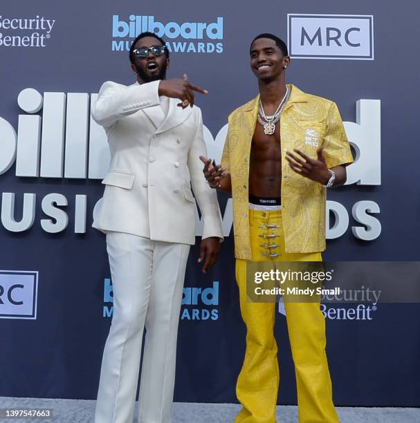 Sean "Diddy Combs and Christian Combs attend the 2022 Billboard Music Awards at MGM Grand Garden Arena on May 15, 2022 in Las Vegas, Nevada.